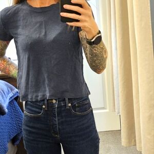 Dark Blue Short Sleeve T-Shirt